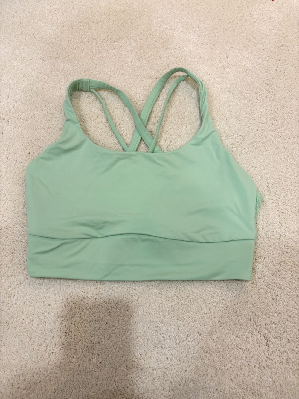 Lululemon Energy Longline Bra Medium Support Evolve Citra Lime Medium - Picture 2 of 6